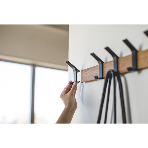 Rin 5 Hook Metal Wood Coat Rack